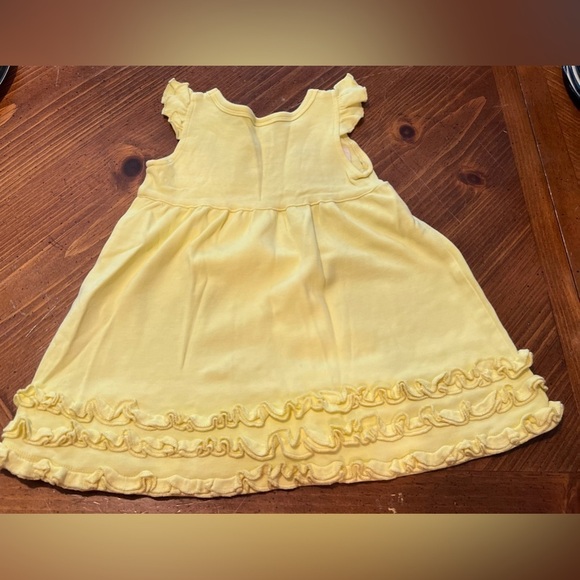Beauty & the Beast Themed ARB Blanks Yellow Ruffle Dress Size 18 Months - EUC! - Picture 8 of 8